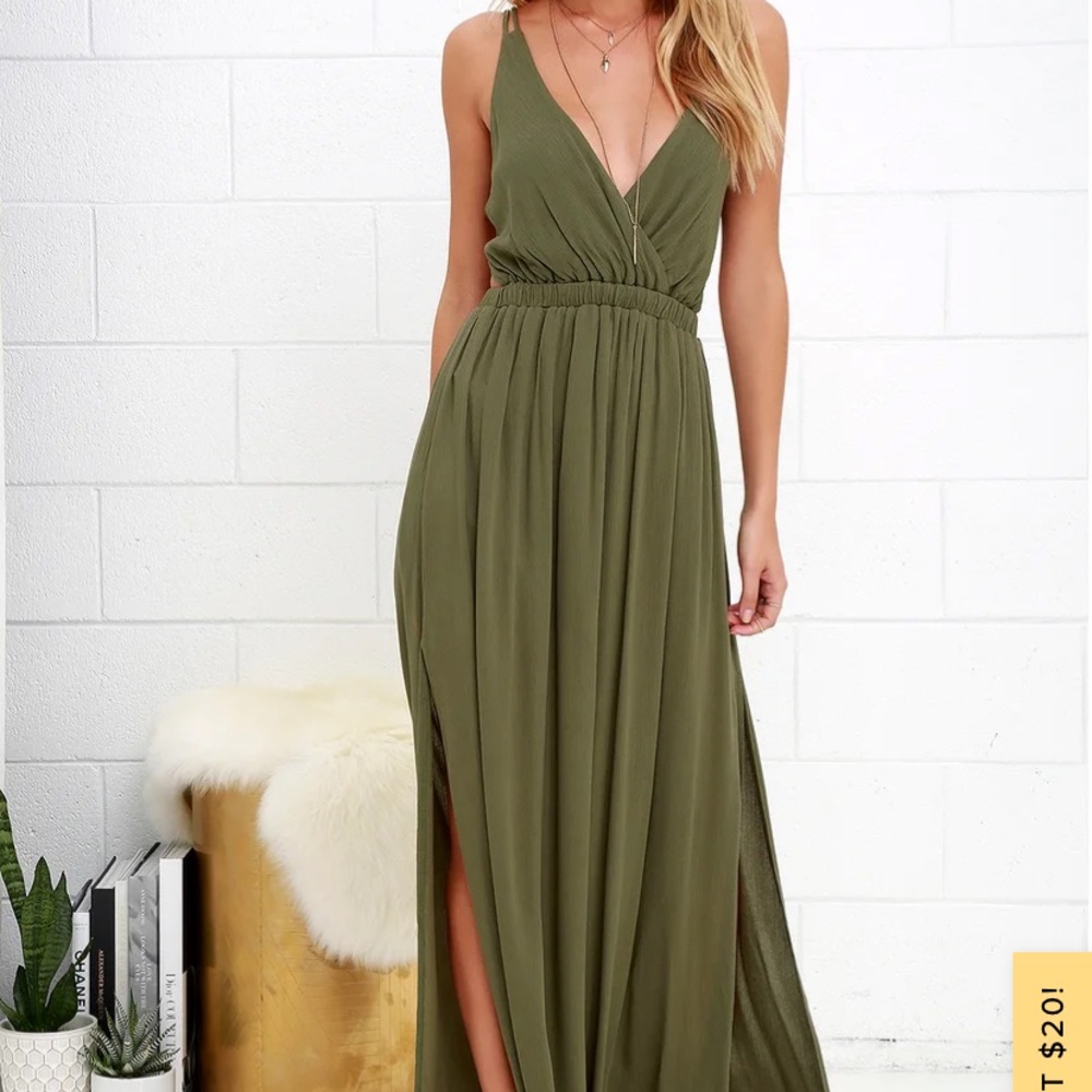Lulu’s backless maxi dress